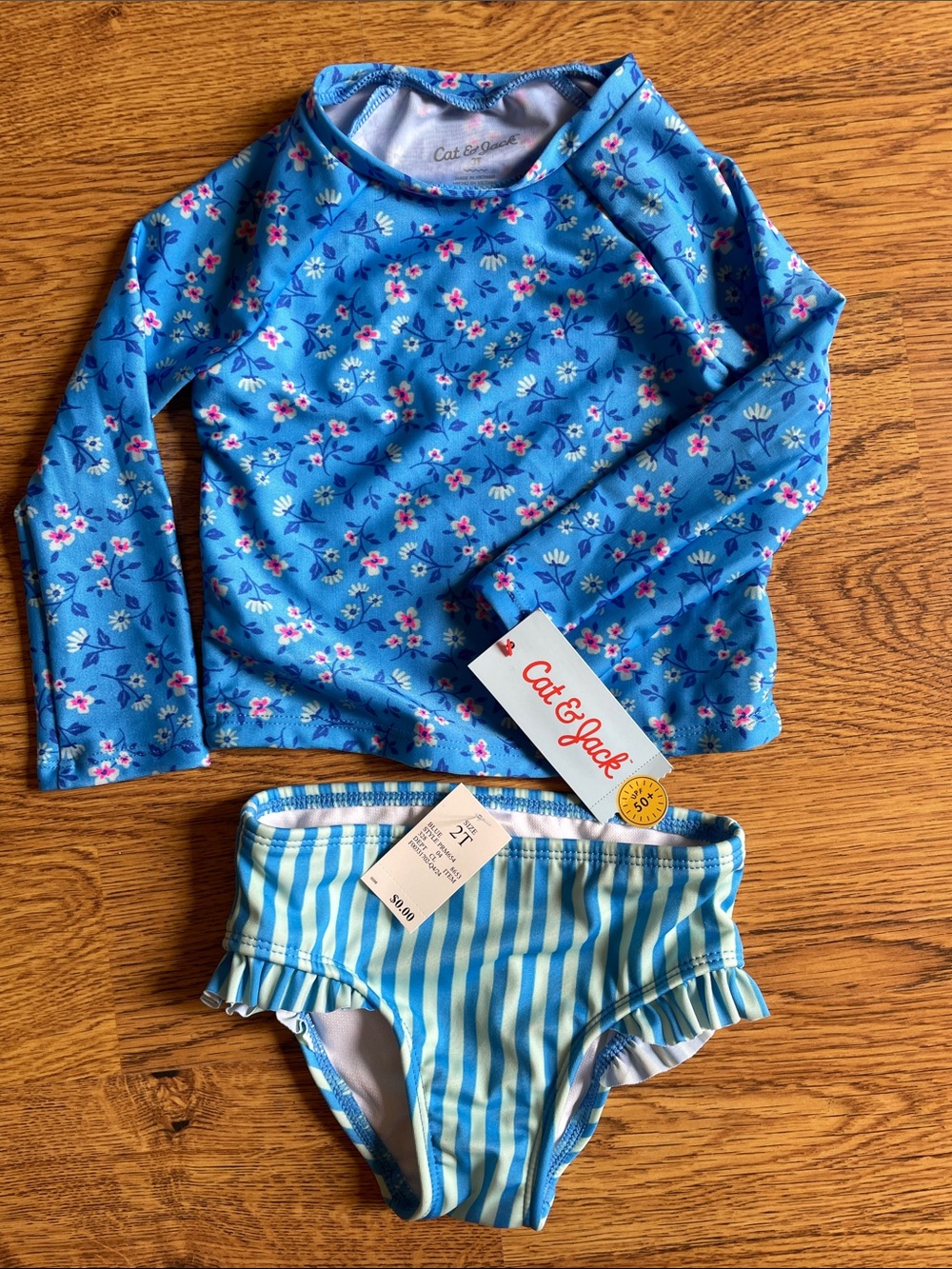NWT Cat & Jack Tankini Swimsuit